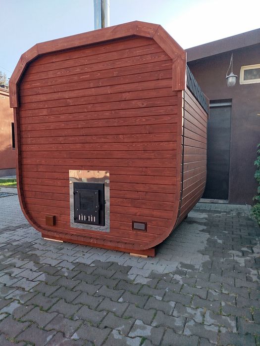Sauna ogrodowa piec na drewno od ręki