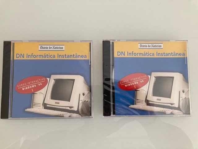 Software informática vintage (retro) Windows 95, Internet, Word, Excel