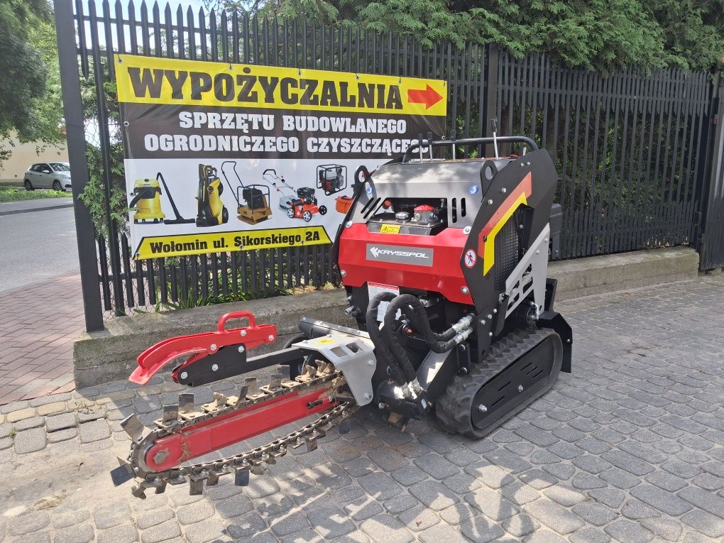Wypożyczalnia! Koparka łańcuchowa z napędem na gąsienicach Wynajem!