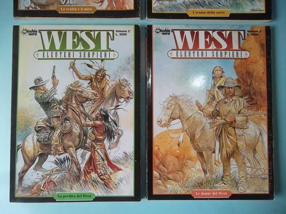 SERPIERI - "WEST" Coleção completa 4 volumes Ed. Macchia Nera (1996)