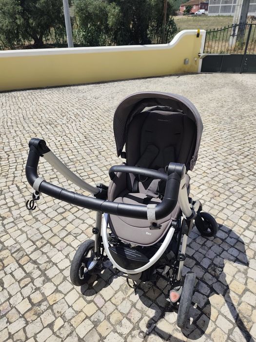 Carrinho de bebe com ovo