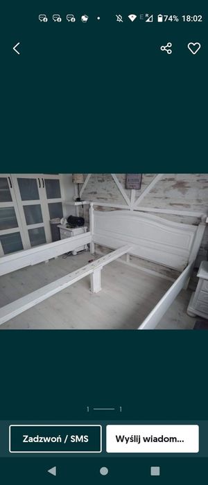Łóżko komoda szafki nocne