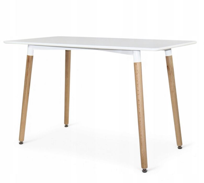 Stolik skandynawski biały 120x60 cm salon jadalnia