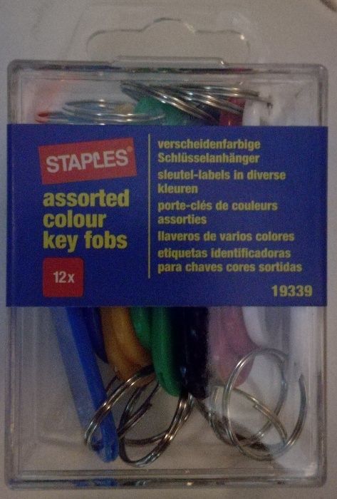 Etiqueta Porta-Chave - Plástico - Caixas c/144 porta-chaves