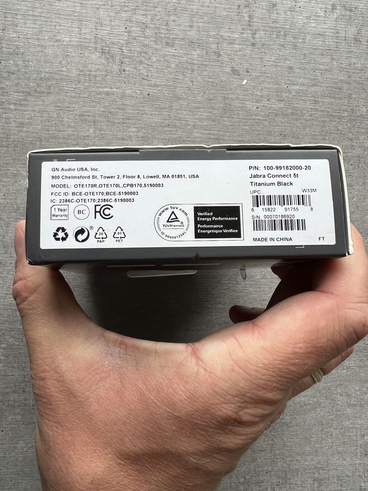 Jabra Connect 5T. Нові. Безпр. зарядка. Оригінал. Краще airpods