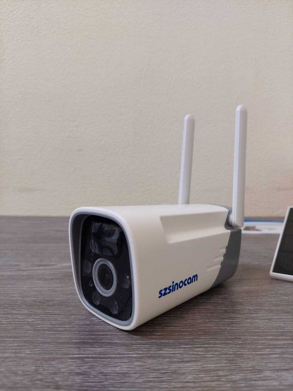 Чітке відео! Відеокамера SZSINOCAM 2K 3MP Wi-Fi,з сонячною панеллю