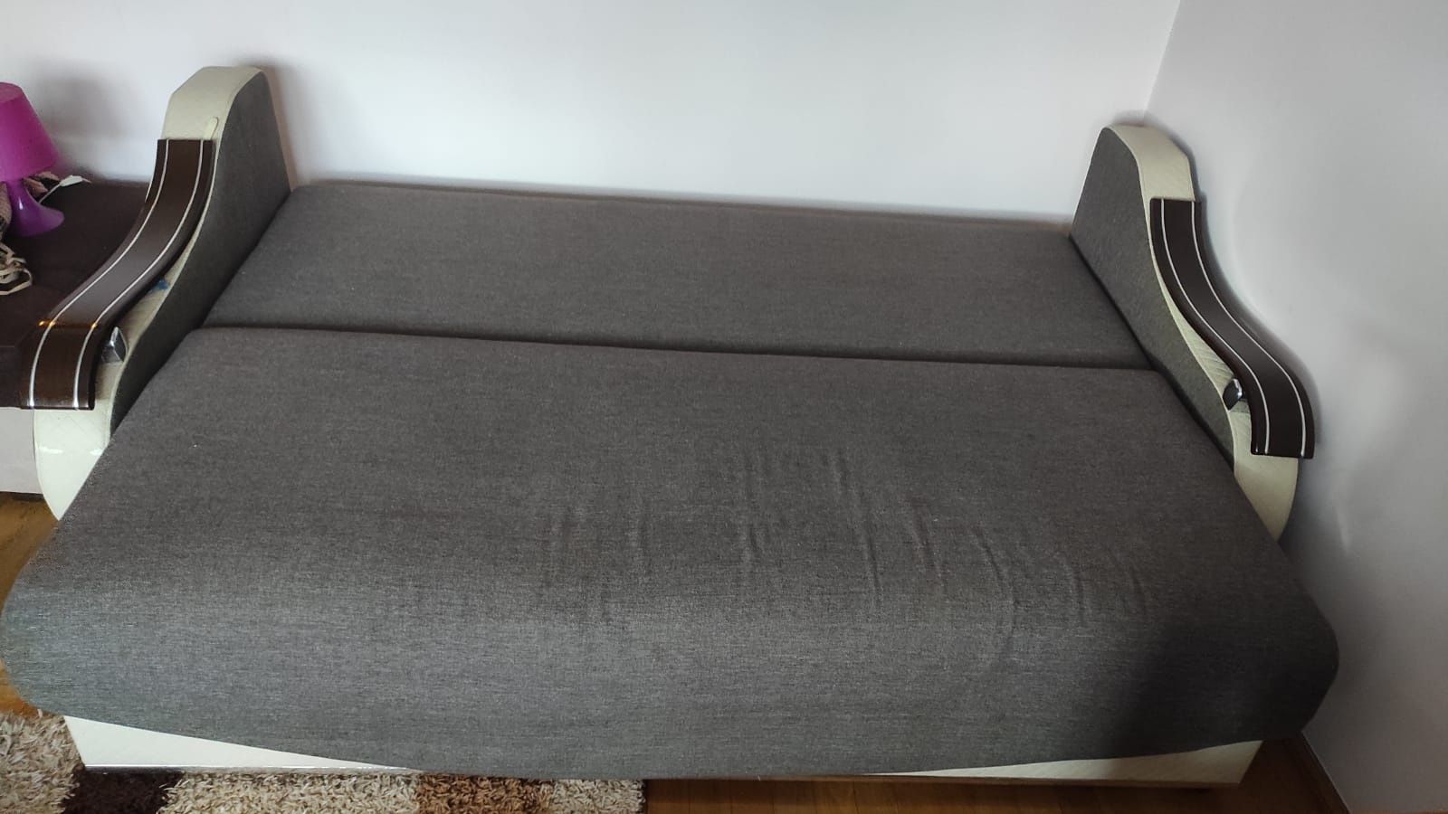 Kanapa sofa z funkcją spania plus pufa