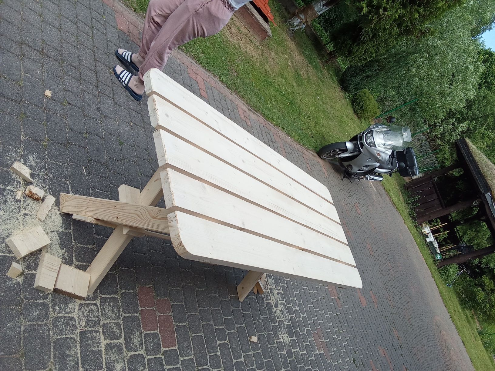 Zestaw mebli ogrodowych tarasowych 170 cm