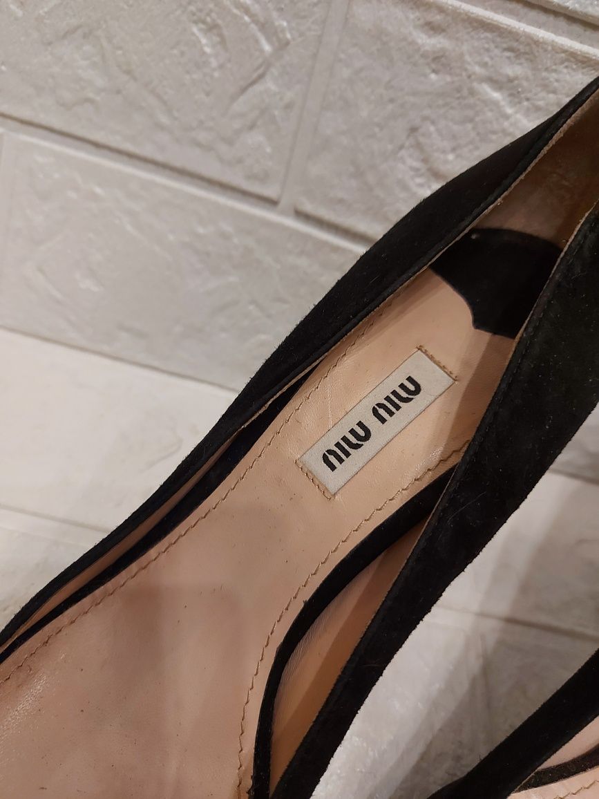 Miu miu czółenka skórzane r.39