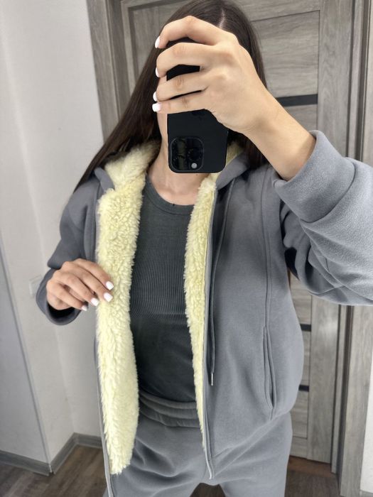 Женский теплый спорт костюм с мехом/Жіночий теплий костюм з хутром MJ