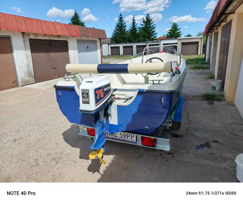 Sprzedam łódź wiosłowo - motorową ROXA 430