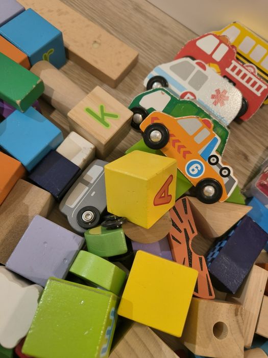 Zestaw klocków drewnianych