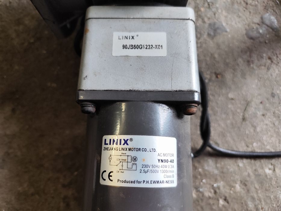Linix 90JB50 silnik motoreduktor  podajnik ślimakowy kotła CO