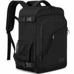 Plecak turystyczny torba podręczna USB WENIG 20-40 l czarny