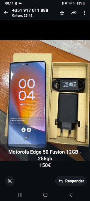 Motorola Edge 50 Fusion Como novo com garantia