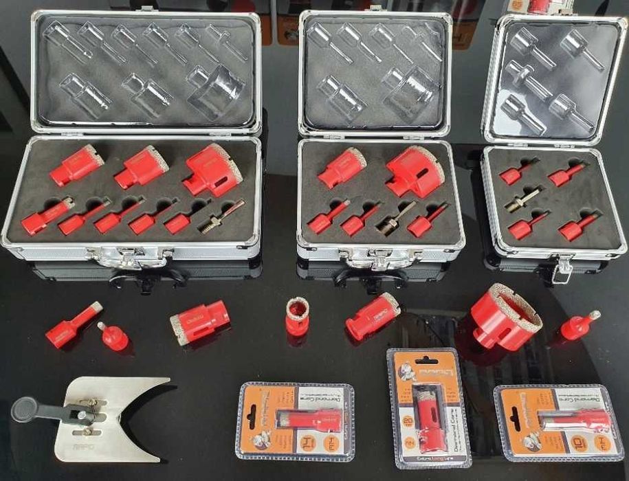 Zestaw otwornic do płytek diamentowe Rapid M14 otwornice 6-68mm