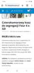 Kosz do biura do segregacji śmieci 4komorowy biurowy