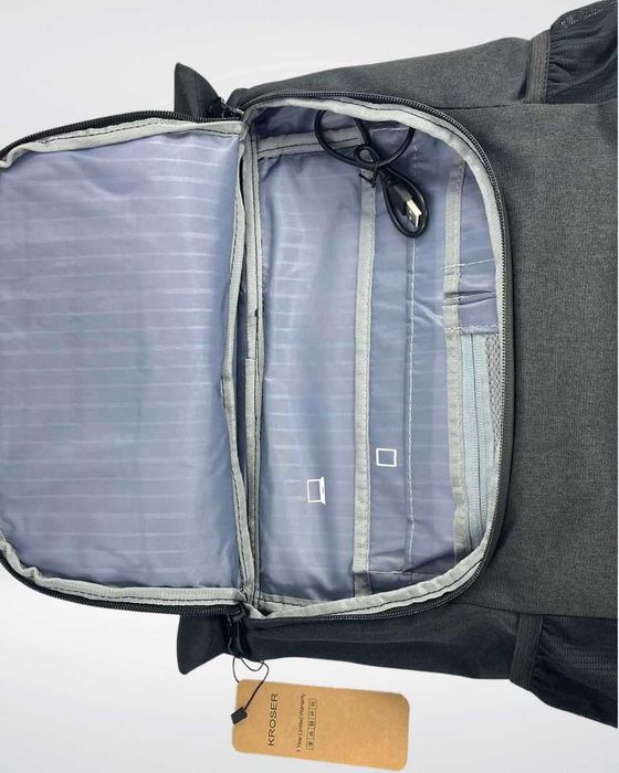 Plecak na laptopa Kroser 15,6 " z usb czarno-granatowy