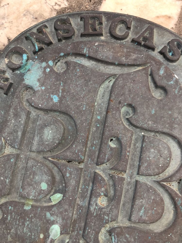 Chapa Bronze Fonseca e Burnay 1861