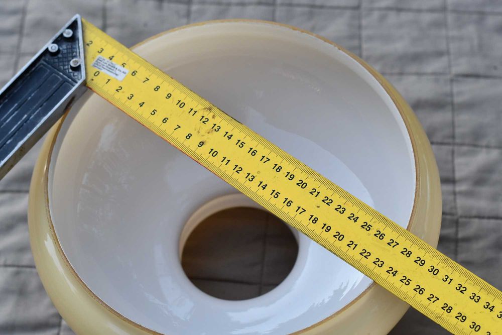 Klosz szklany typu Aladyn do lampy naftowej elektrycznej