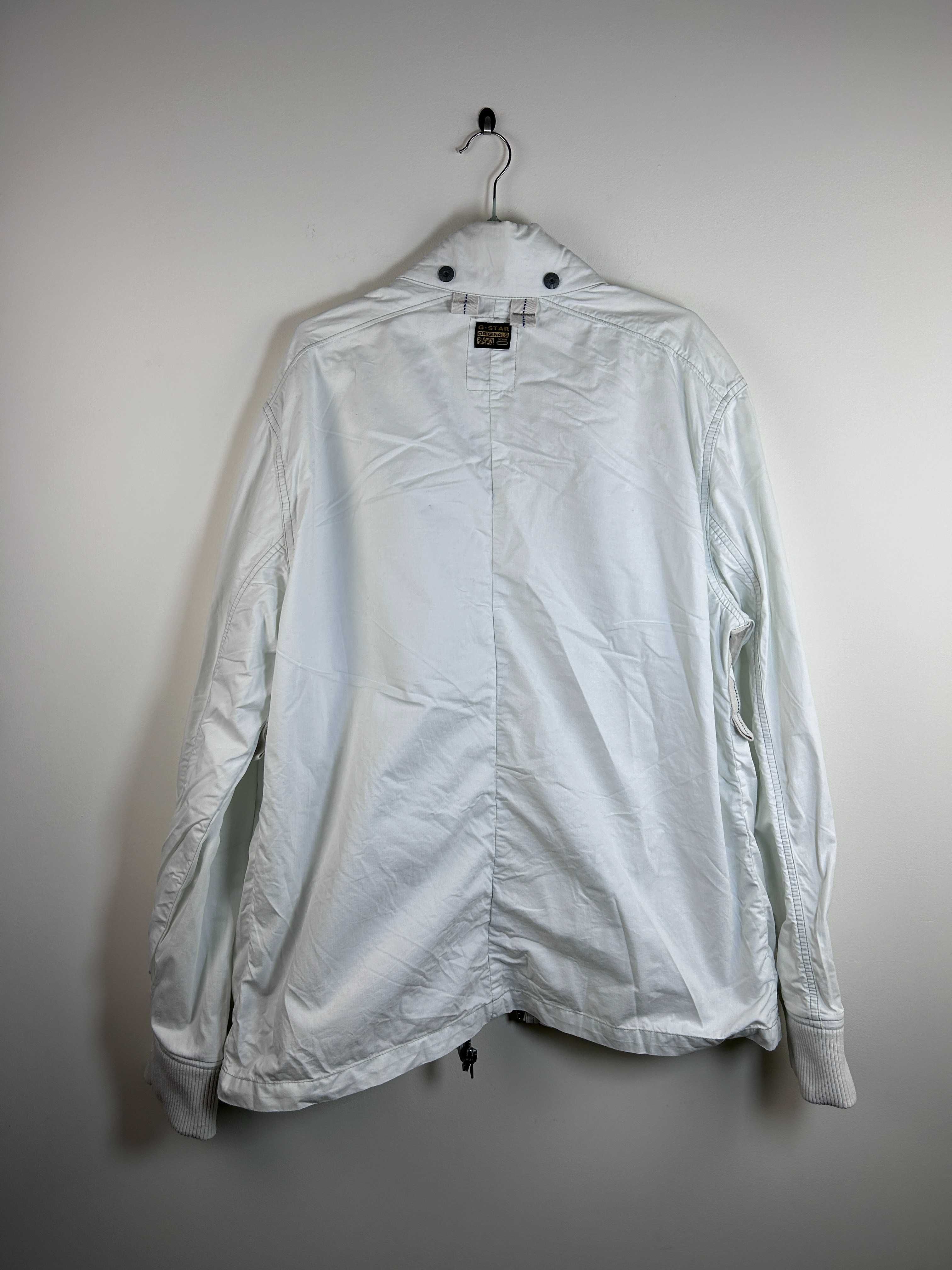 G-STAR Raw Military Style Cargo Multi Pockets White Jacket