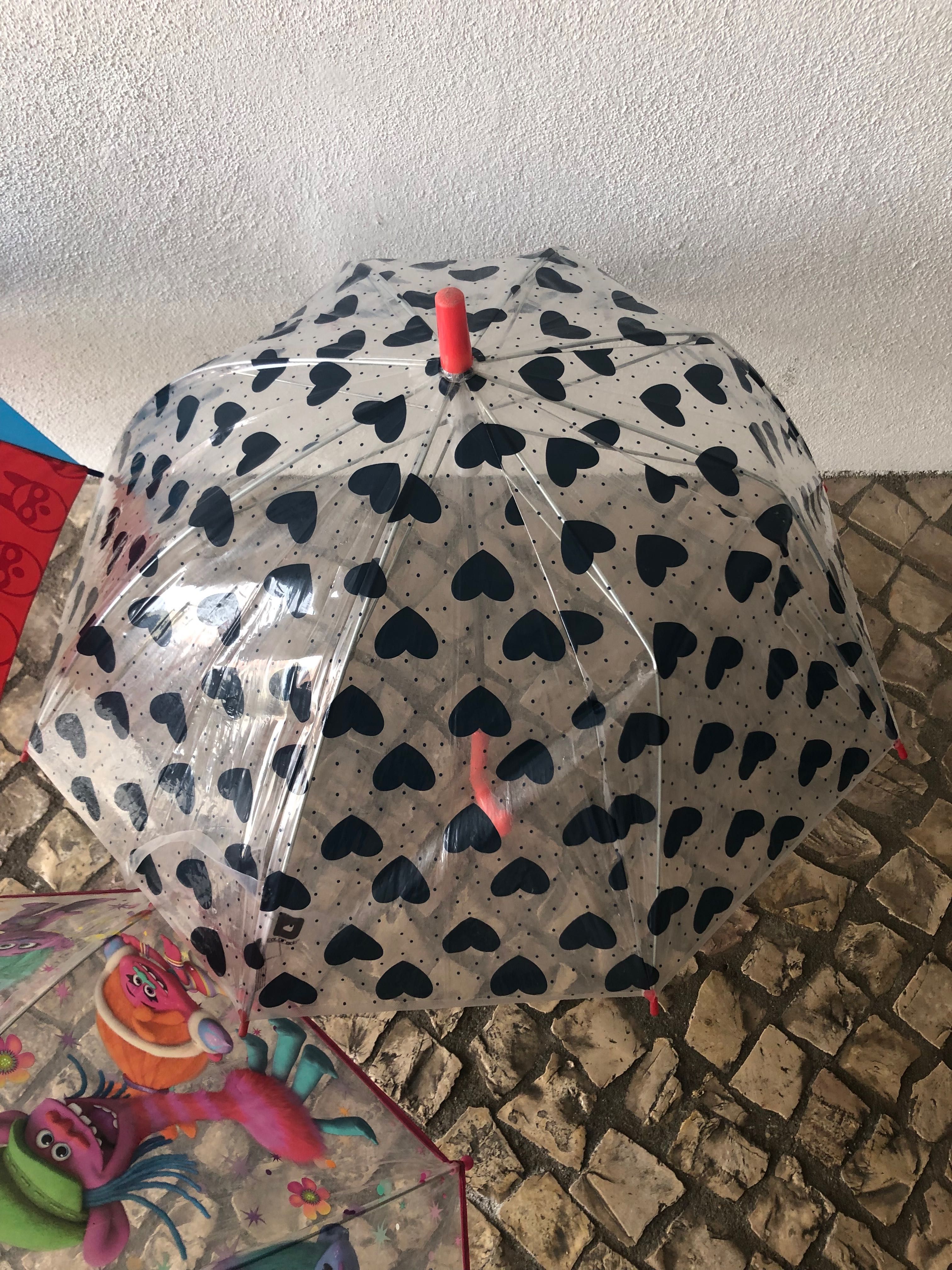 Conjunto 3 chapéus de chuva criança