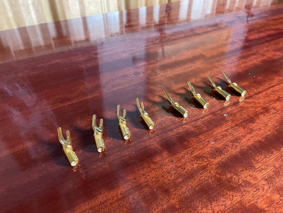 Widełki głośnikowe pozłacane Kacsa 8szt. 50% zniżki