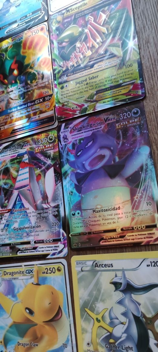 Karty Pokemon zestaw 41 szt. Holo GX Vmax Energy trener