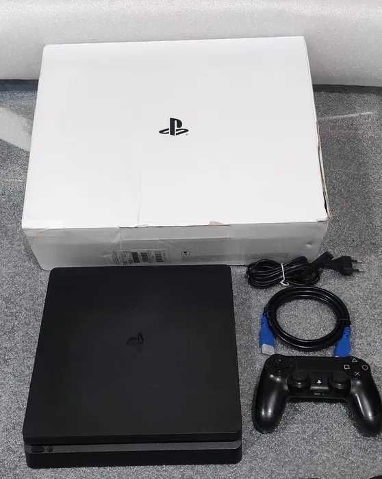 PlayStation 4 Slim CUH-2216A - 500GB na versão 12.50 c/ Comando