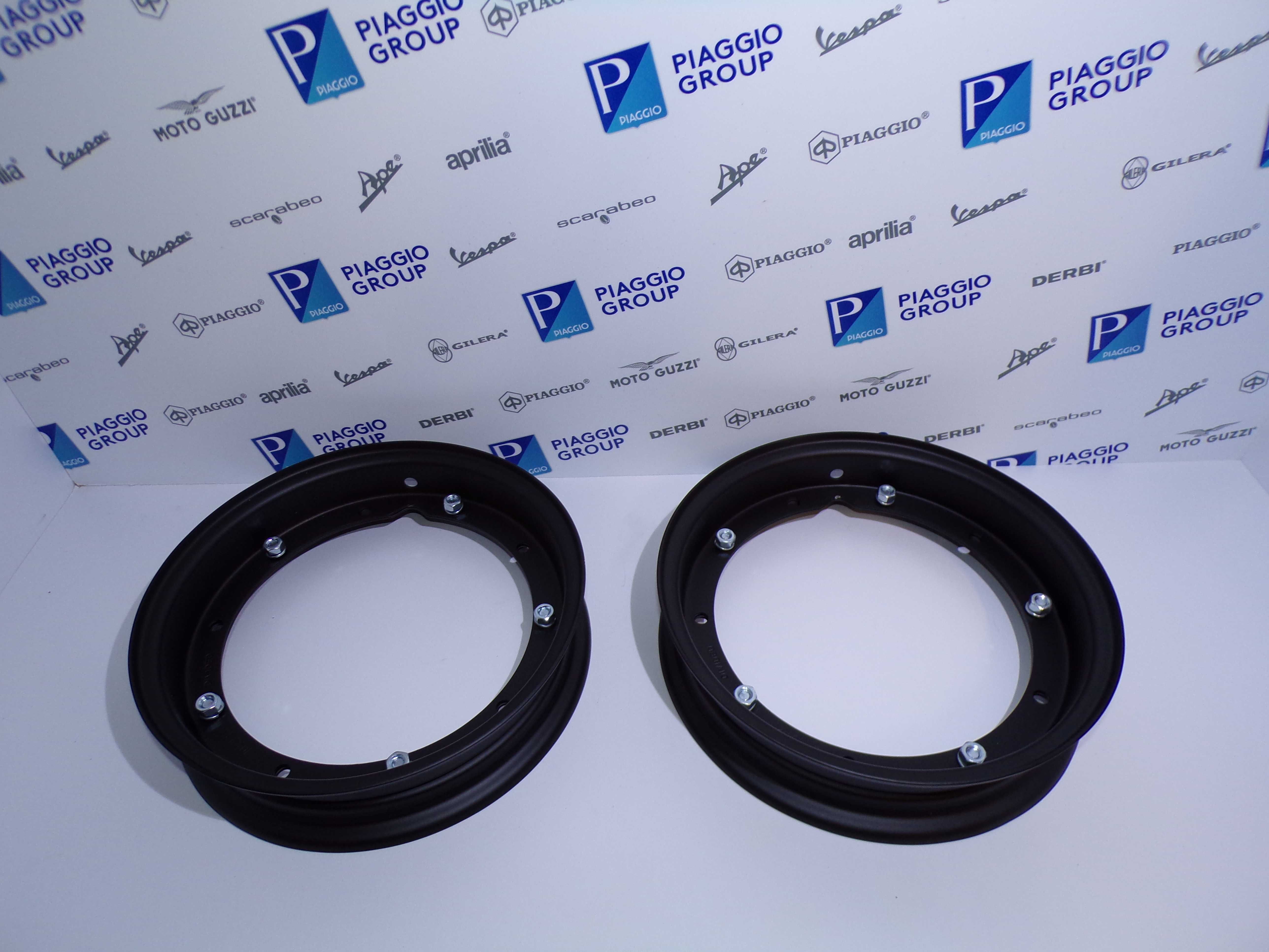 Komplet 2 Felg Czarny Mat Vespa PX  PK GL V LML Star  10" Nowe