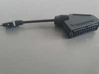 Kabel adapter przejściówka do telewizora tv video Euro Scart nowy