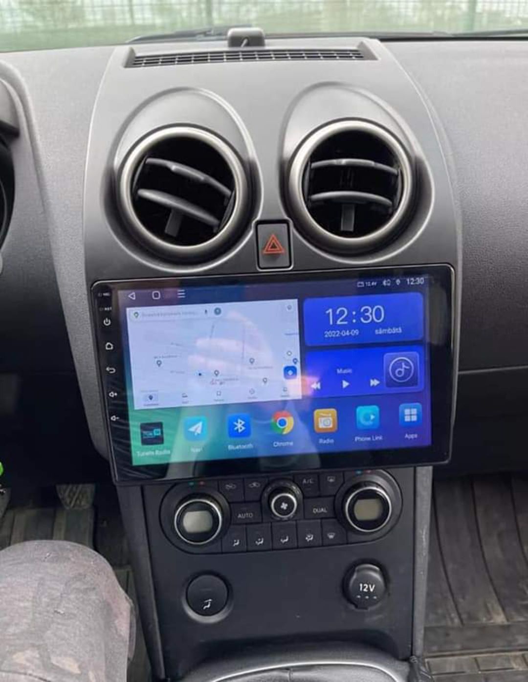 Rádio Android 12 com GPS Nissan Qashqai J10 (Artigo Novo)