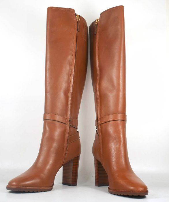 Lauren Ralph Lauren Manchester Burnished Leather Tall Boot roz. 39