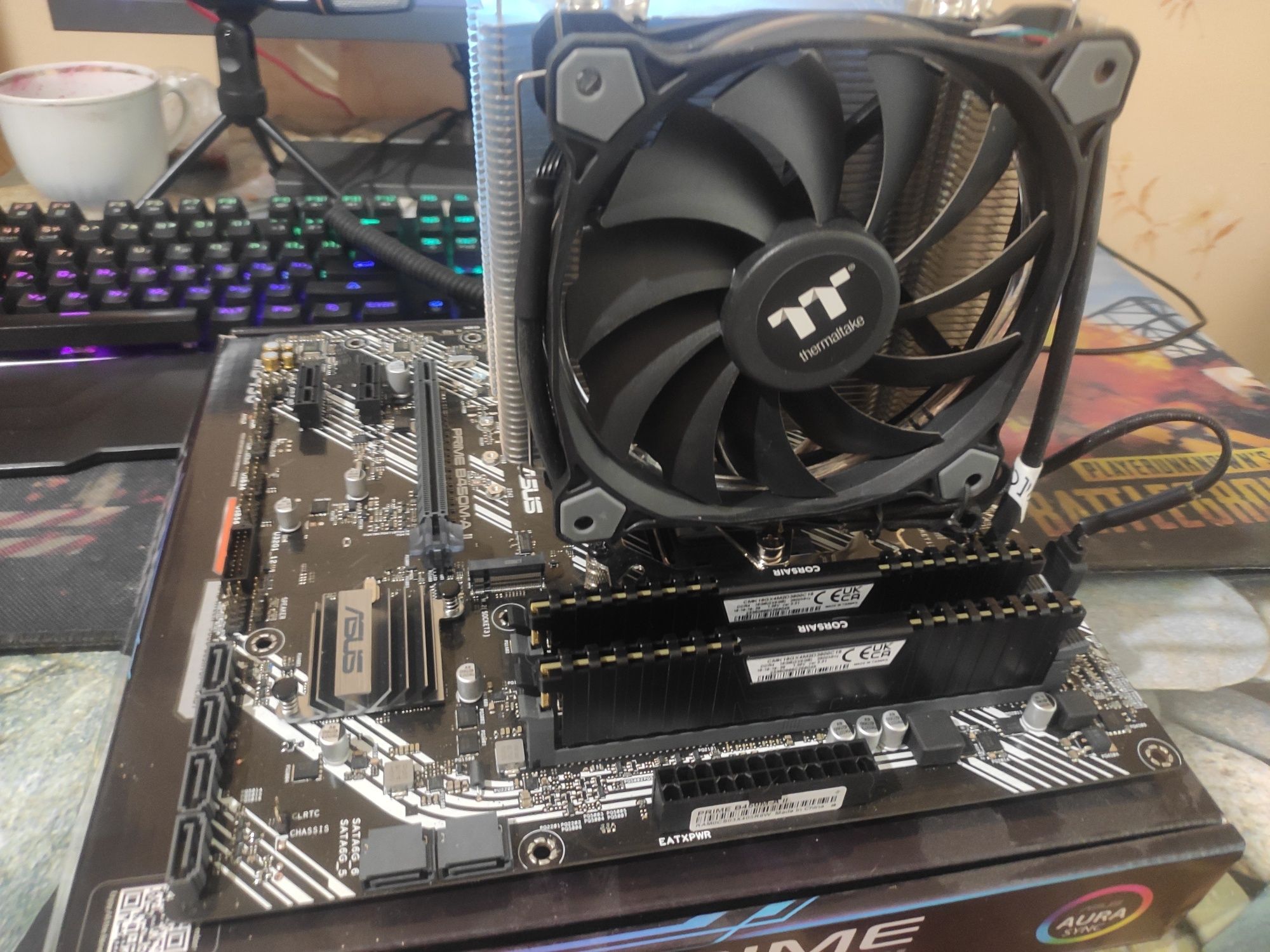 Комплект Ryzen 7 5700x + 16gb DDR4 3600mhz + Asus Prime B450M-A II