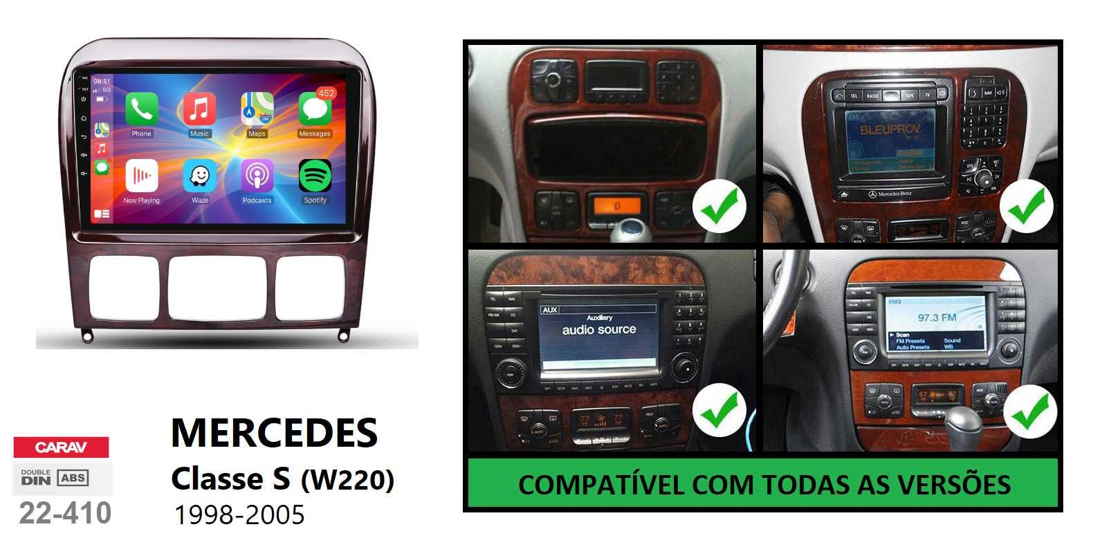 Rádio 2DIN 9" Mercedes • S • SL • R • W220 W230 W251 • Android 4+32GB
