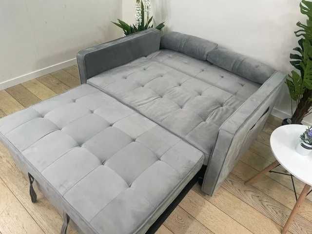 Sofá-cama cinzento novo - envio grátis