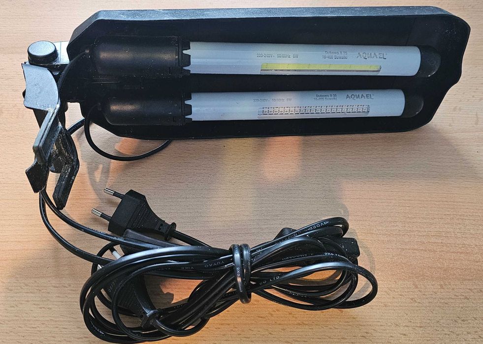 AQUAEL LEDY TUBE 2x6W komplet z kloszem