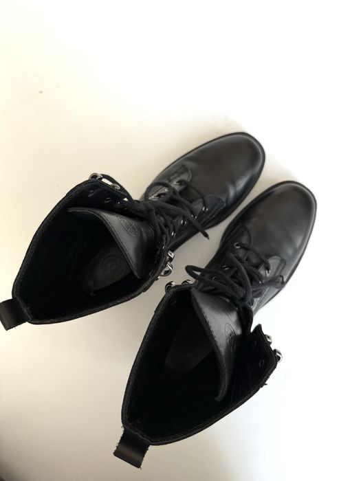 Черевики з натуральної шкіри Massimo Dutti