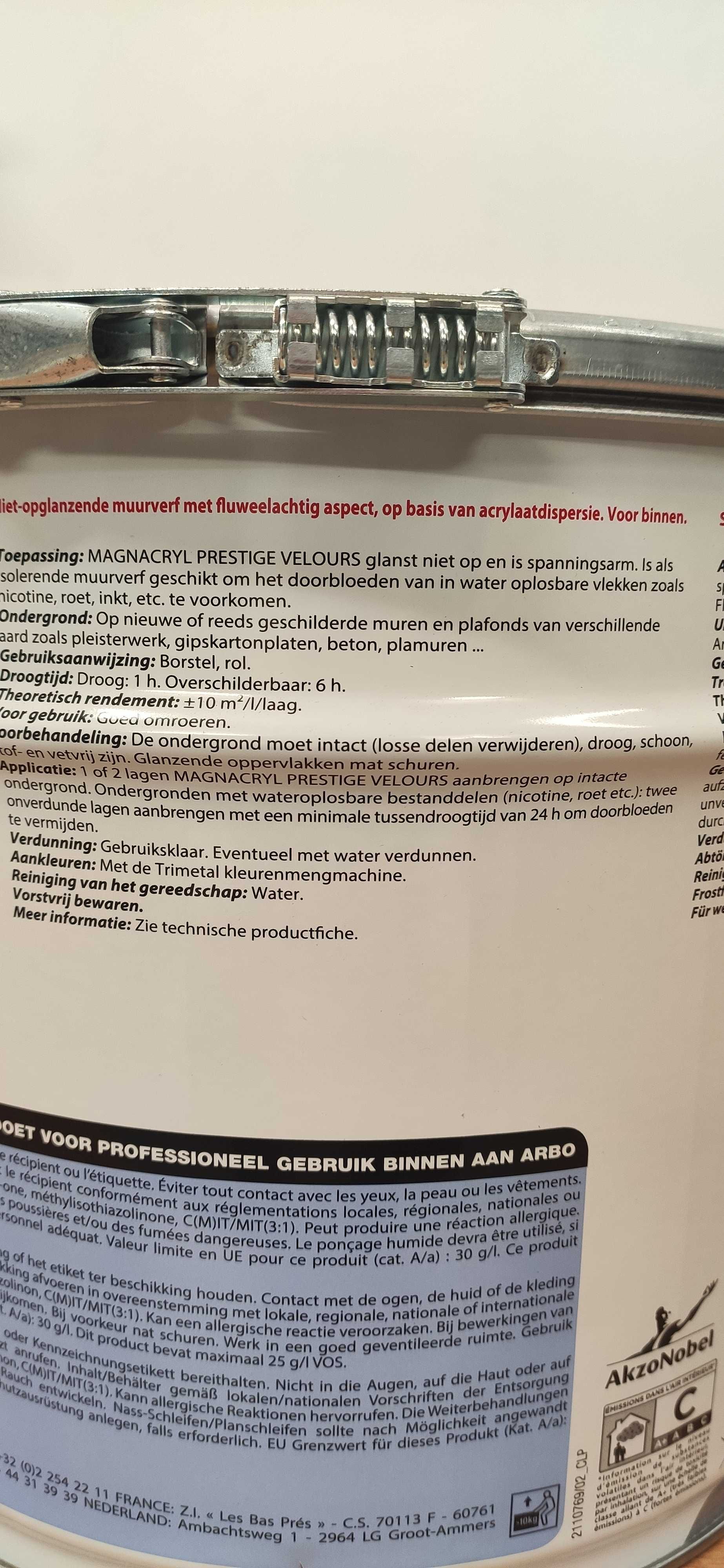 Farba ITI Trimetal Prestige Mat Magna Biała 10L