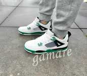 Jordan 4 green sneakersy chłopięce sportowe stylowe retro buty 41-46