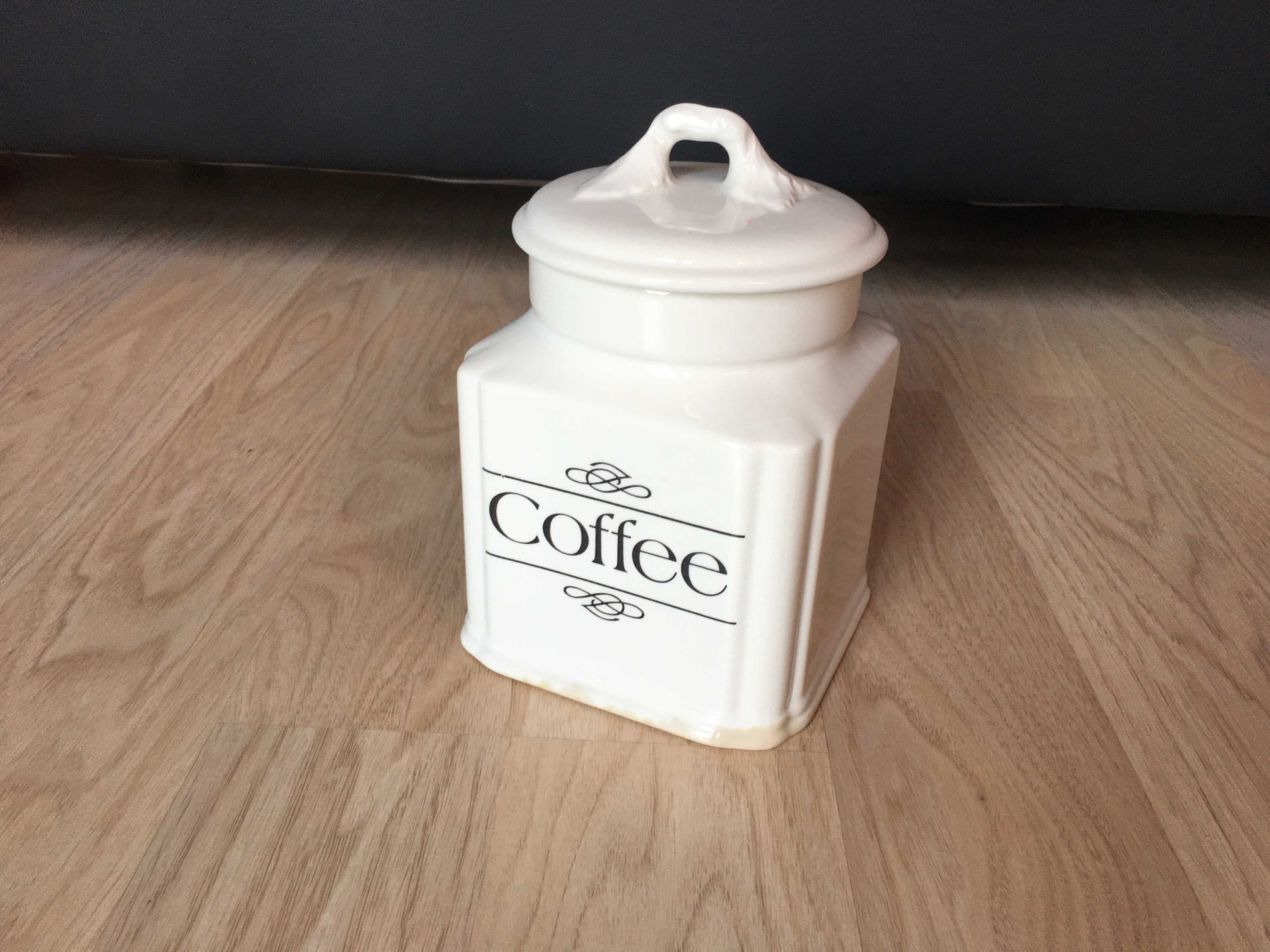 Słoik wazon ceramiczny na kawę z przykrywką coffee słodycze i inne