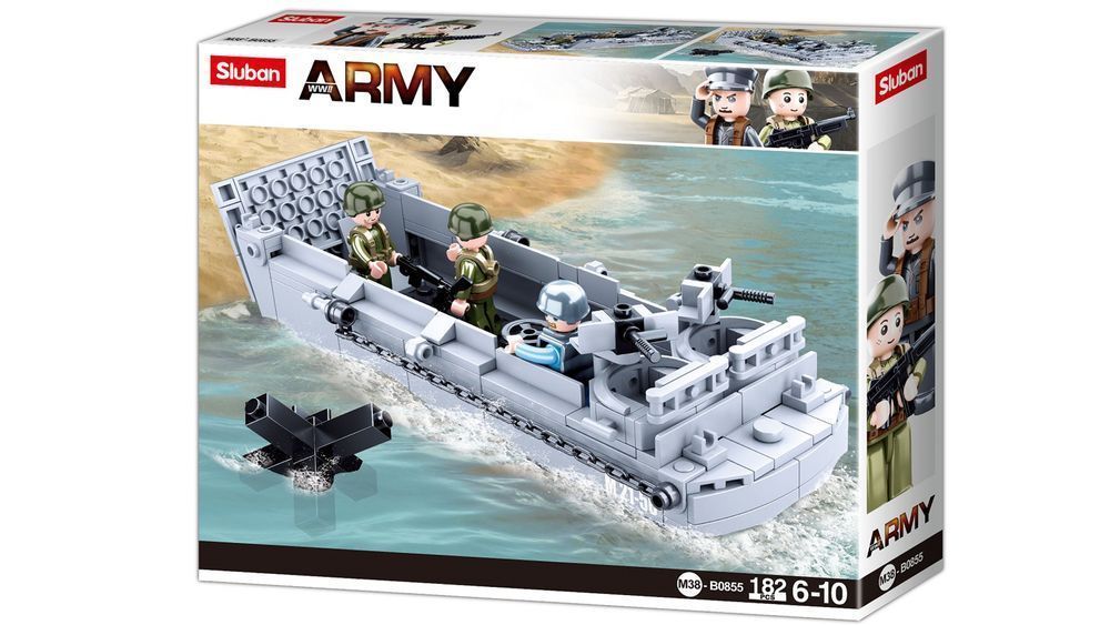 Klocki Wojsko LCVP - Higgins Boat - Barka desantowa