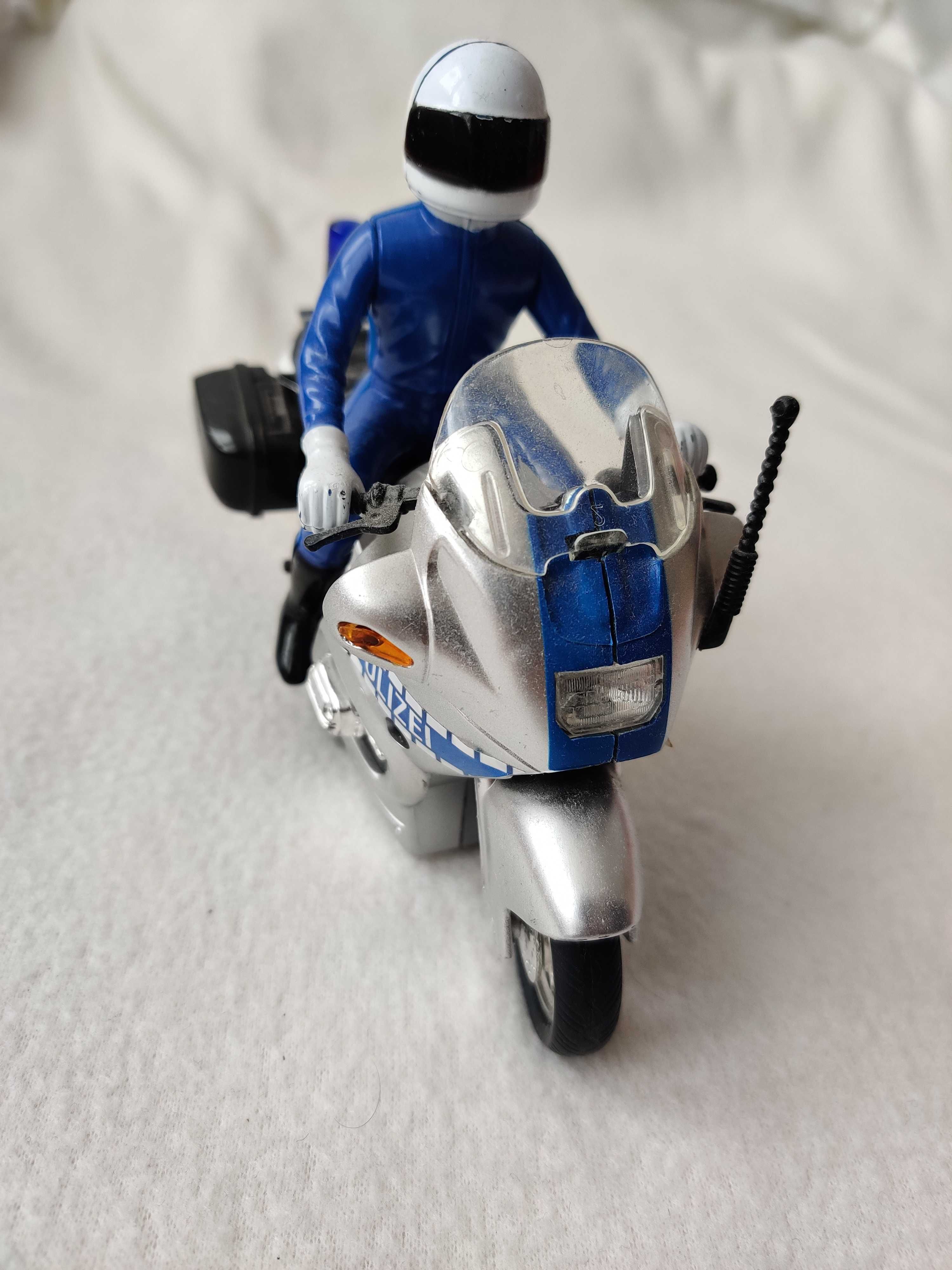 Motocykl policja sygnały światła okazja
