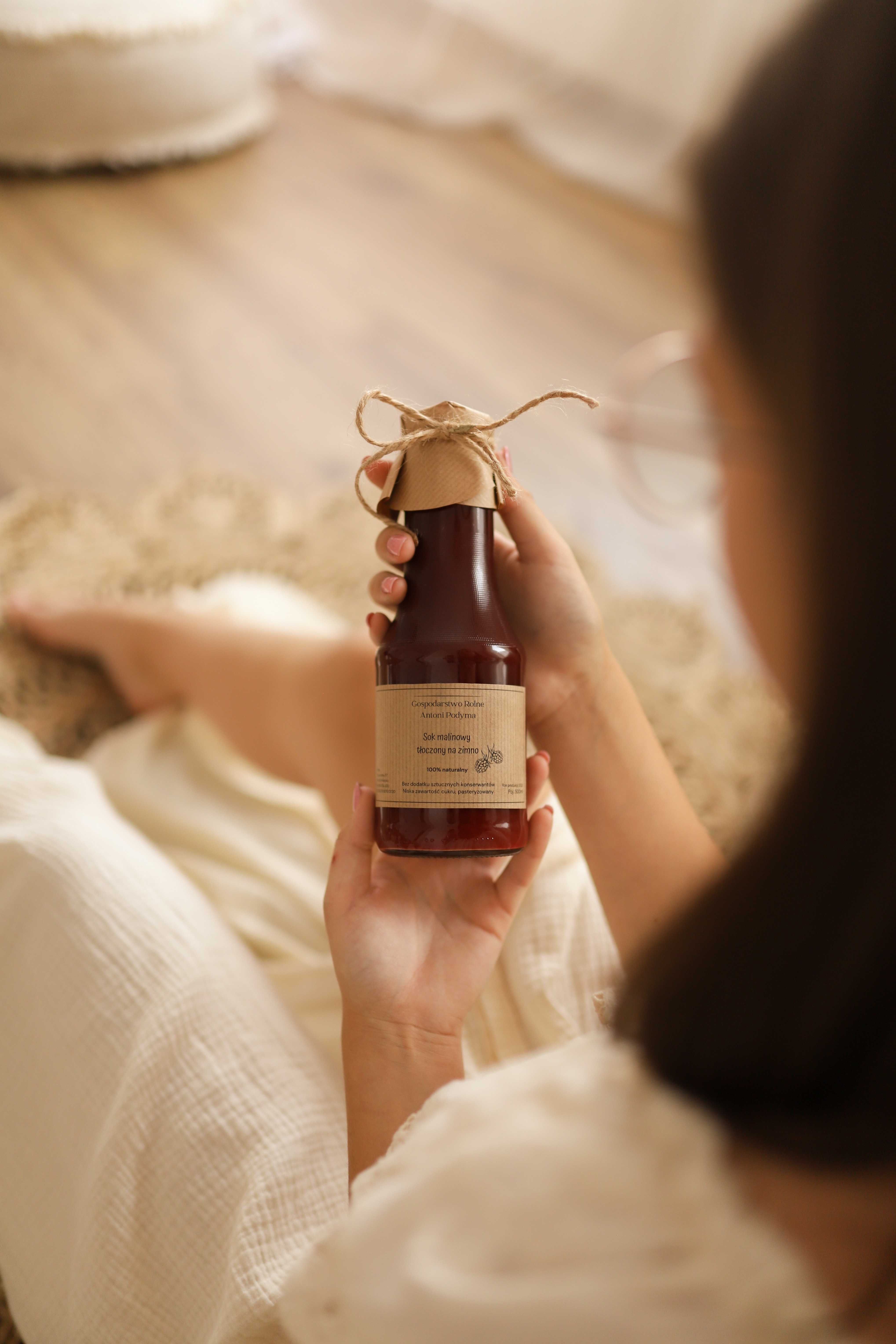 SOK Malinowy 100% naturalny tłoczony na zimno 500ml 15szt. wysyłka OLX