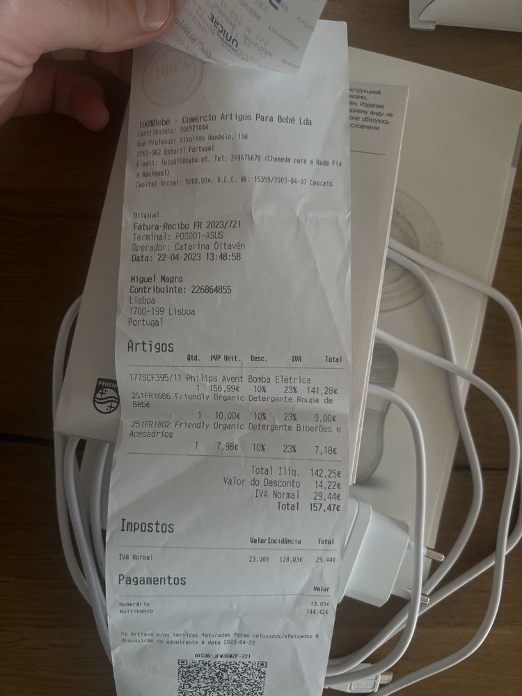 Extractor Leite Philips Avent Bomba Eletrica