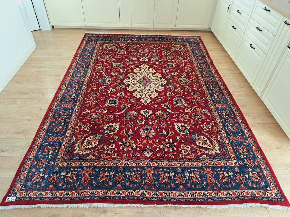 Cudny Irański Kashan ręcznie tkany wełniany dywan 301x201cm nr 1531