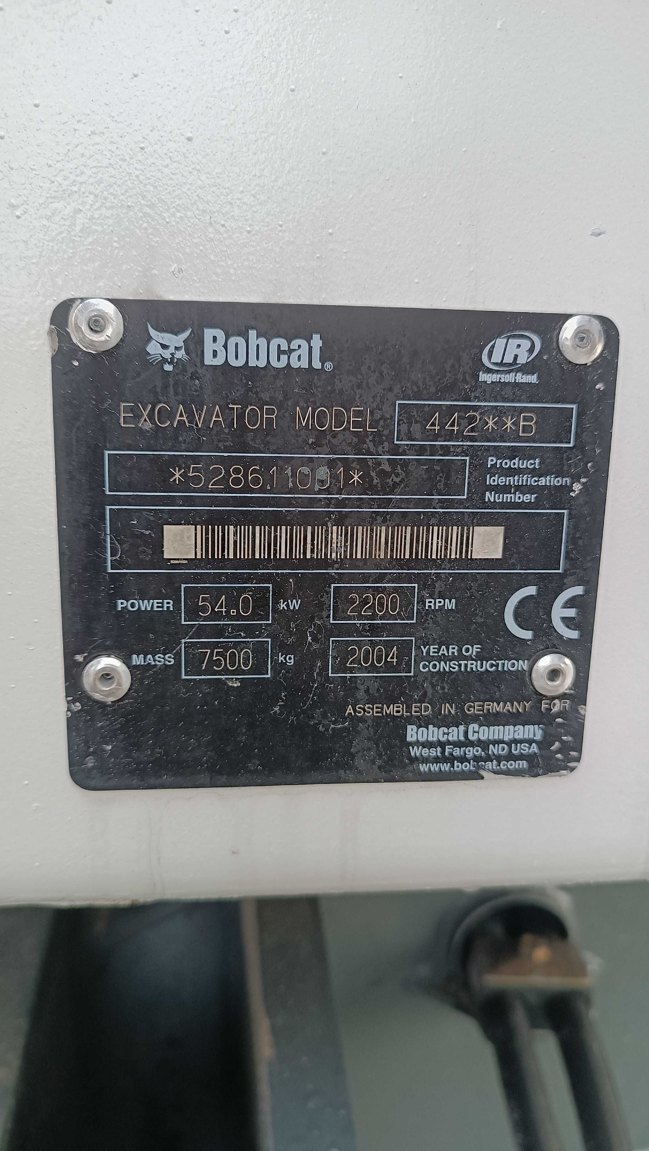 Minikoparka BOBCAT 442 / 7,5T / TEREX TC 48 75 KOMATSU PC 75 CAT