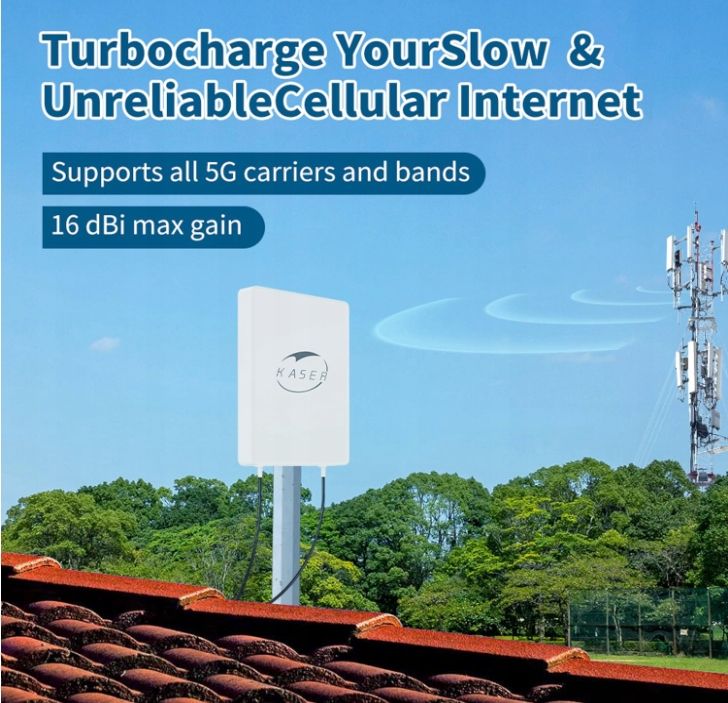 Zewnętrzna antena 5G jednoosiowa N78 3300,3800 MHz