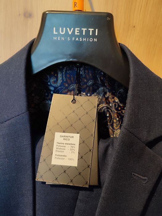 Garnitur męski, studniówka ,granatowy Rico Luvetti MEN 176/182