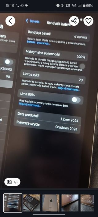 Bateria iPad mini 7